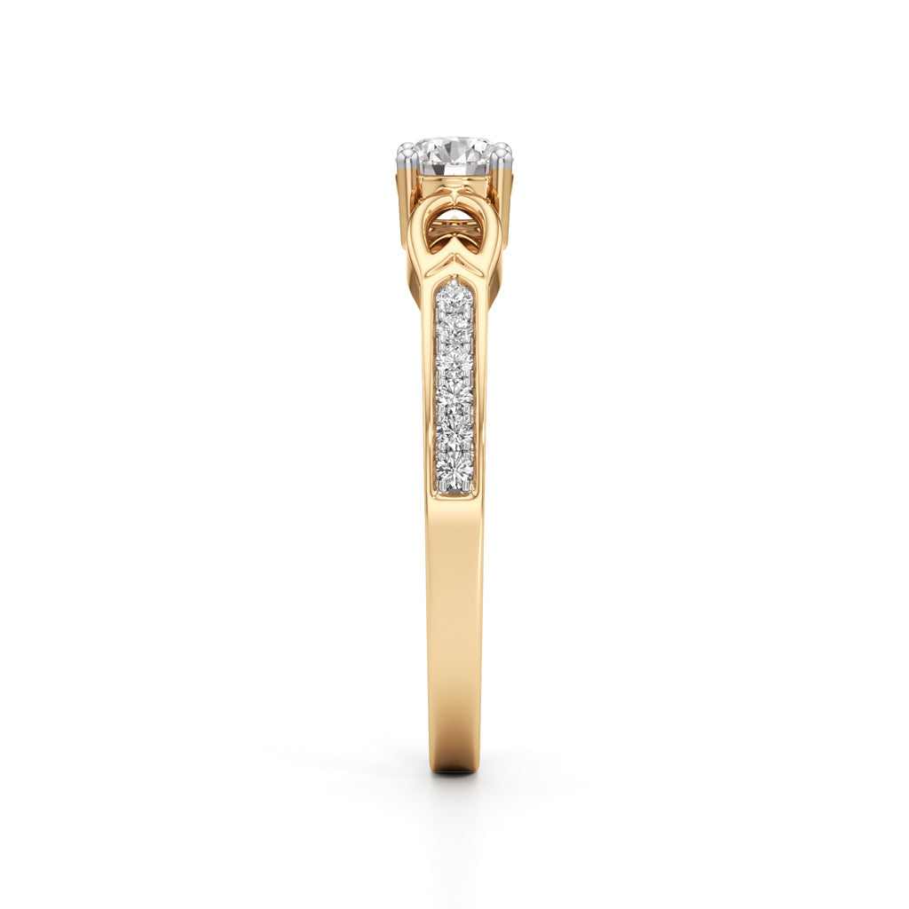 Infinity Curve Diamond Ring