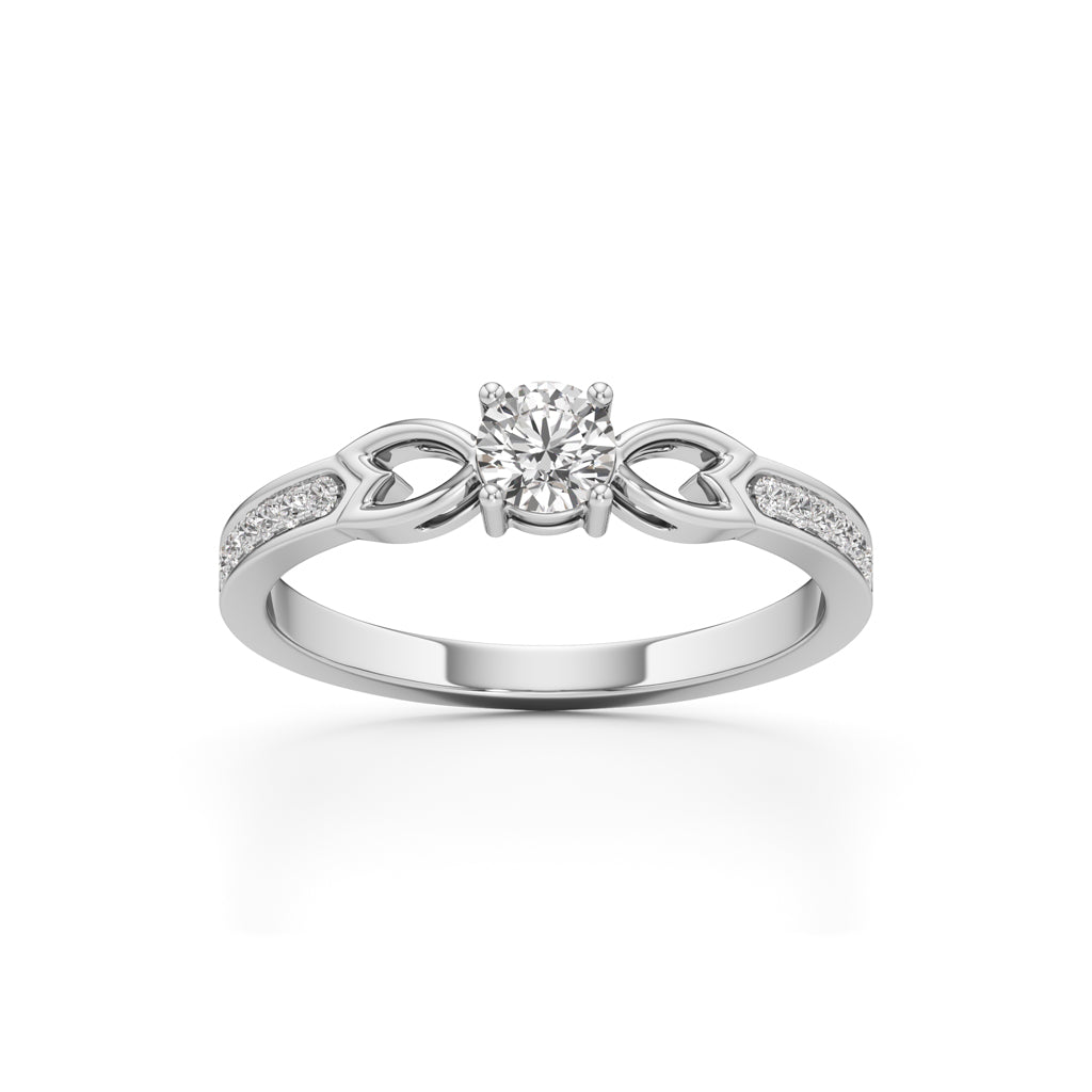 Infinity Curve Diamond Ring