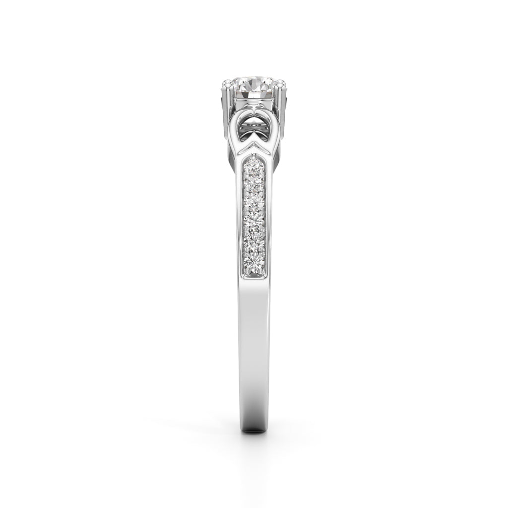 Infinity Curve Diamond Ring