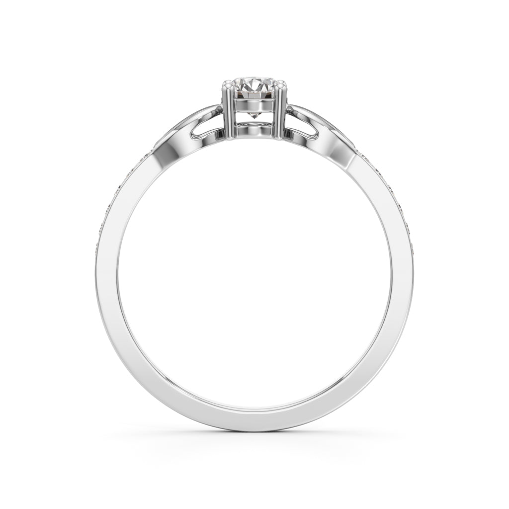 Infinity Curve Diamond Ring