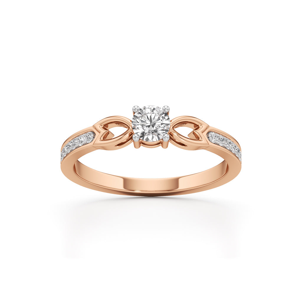Infinity Curve Diamond Ring