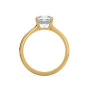 Modern Square-Cut Diamond Ring