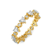 Radiant Love Heart-Inspired Diamond Ring