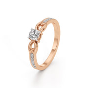Infinity Curve Diamond Ring
