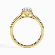 Pear flare Solitaire Ring