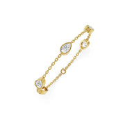 LunaDrop Bezel Pear Lab Diamond Bracelet