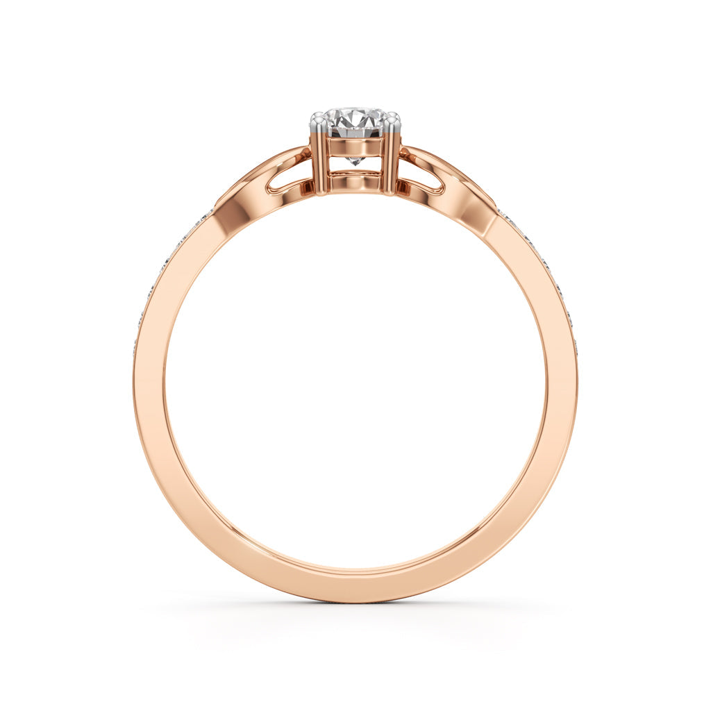 Infinity Curve Diamond Ring