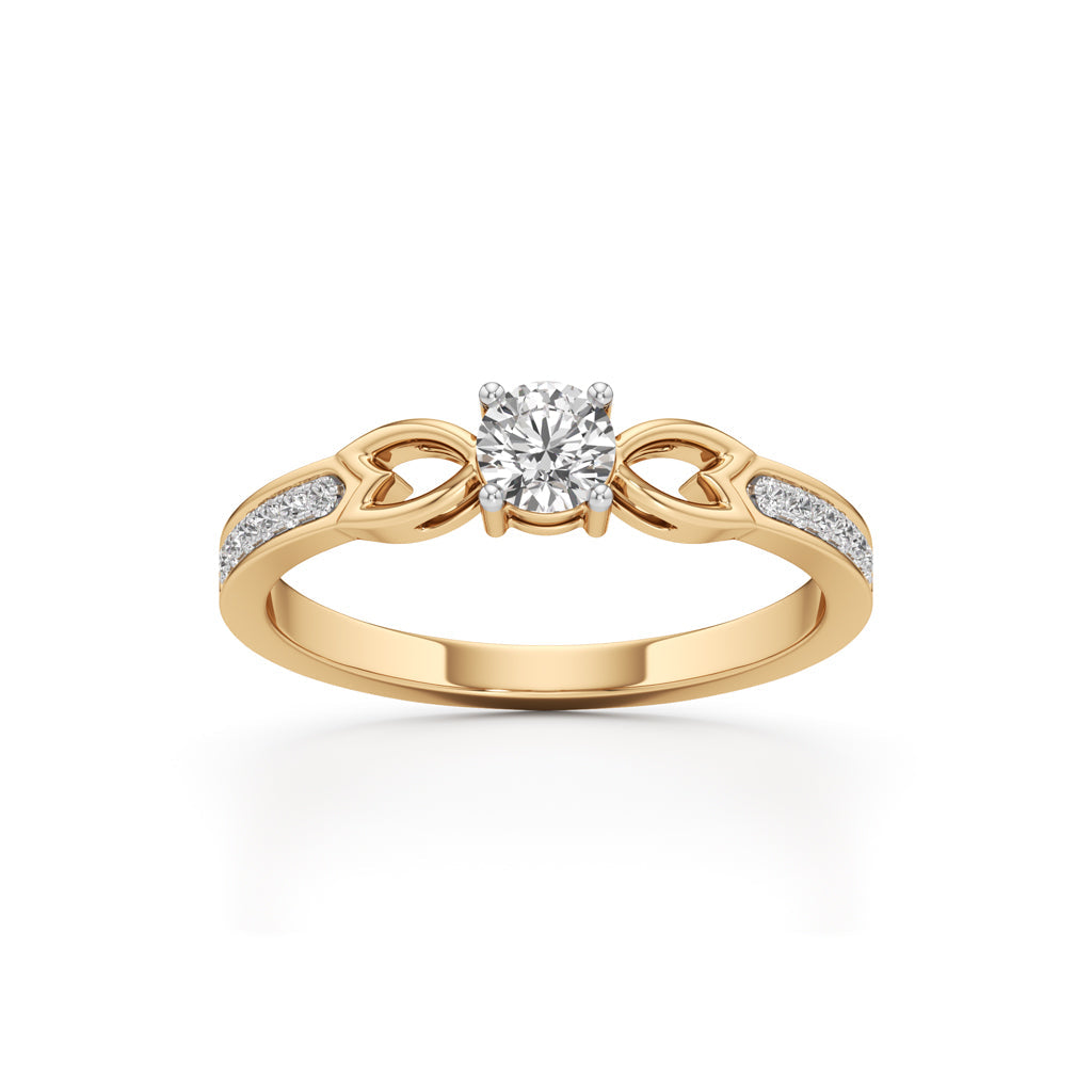 Infinity Curve Diamond Ring
