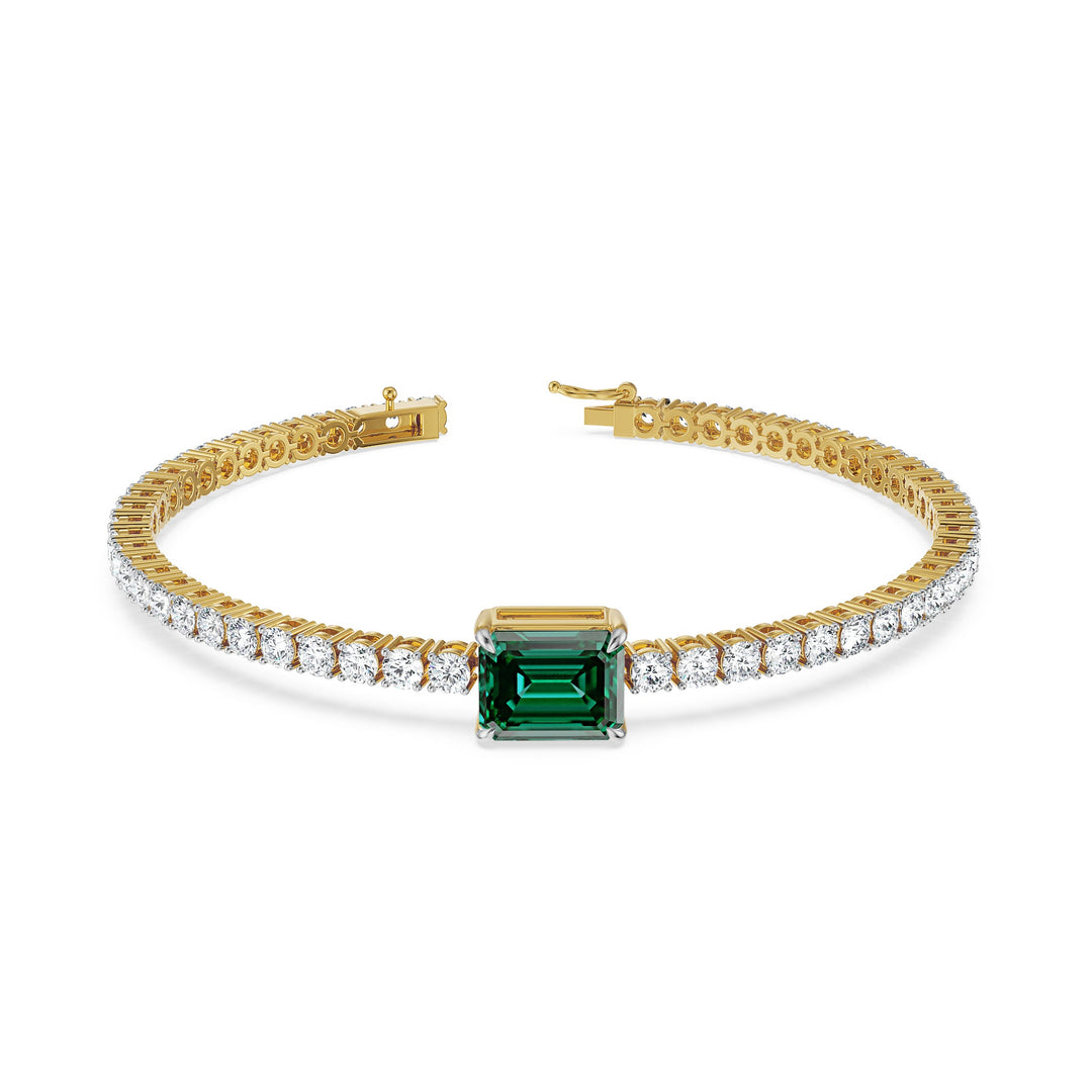 Heritage Emerald-Cut Lab Diamond Bracelet