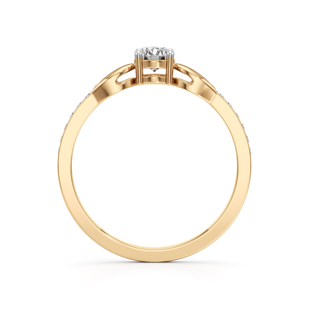 Infinity Curve Diamond Ring