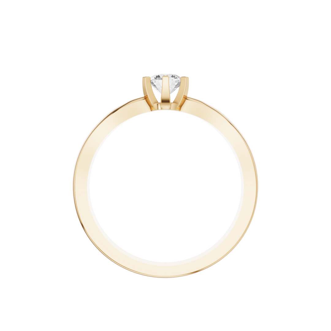 Pure Light Solitaire Ring