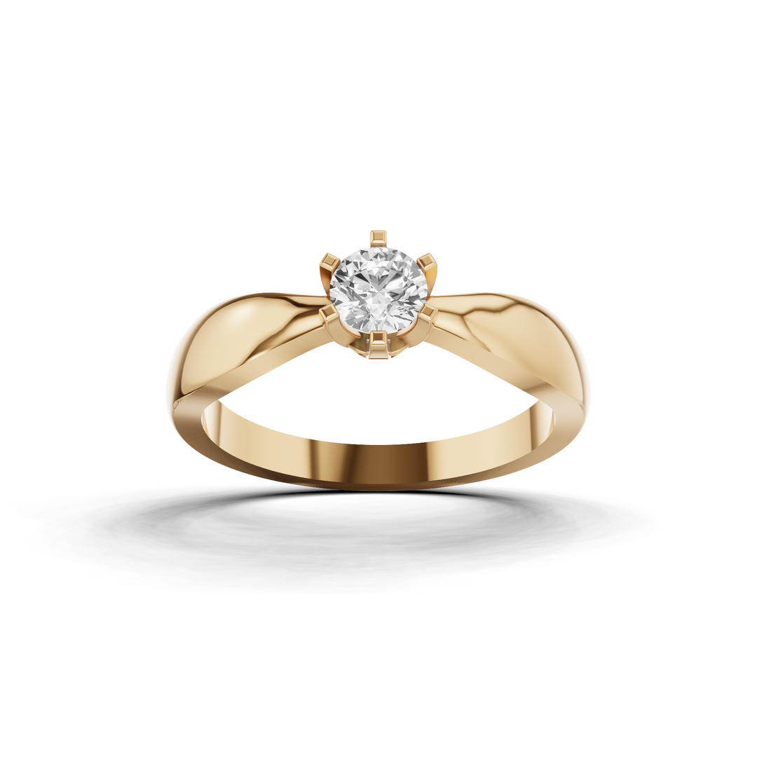 Pure Light Solitaire Ring