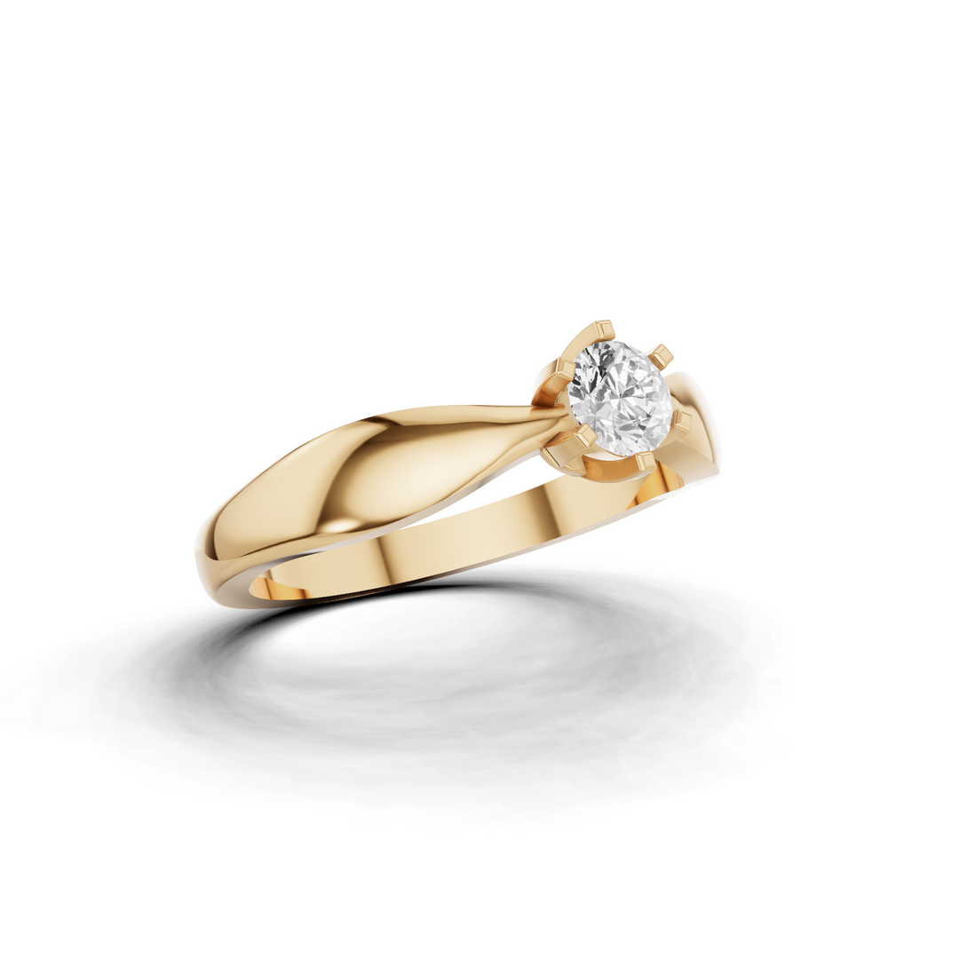 Pure Light Solitaire Ring