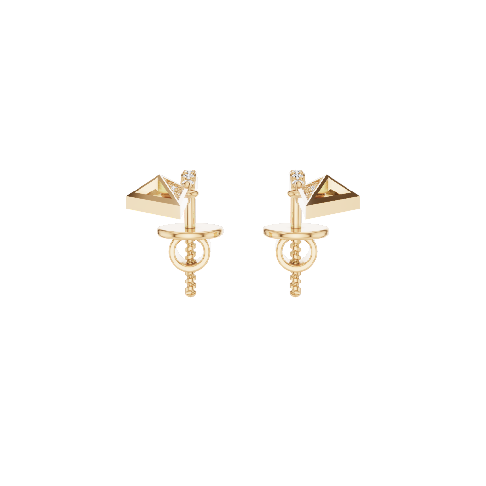 Pure Edge Diamond Earrings