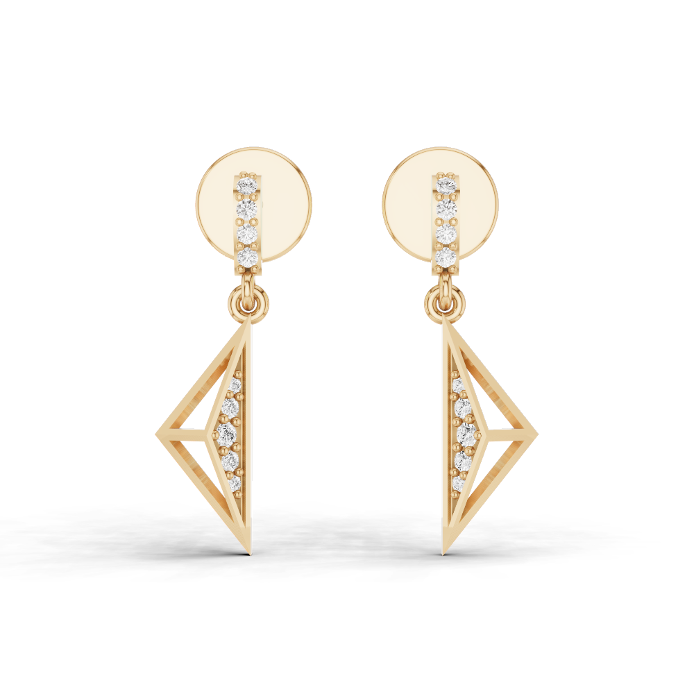 Pure Edge Diamond Earrings