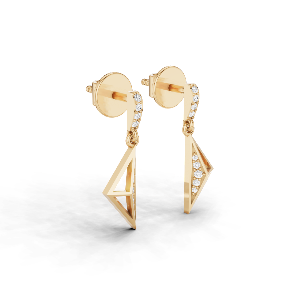 Pure Edge Diamond Earrings
