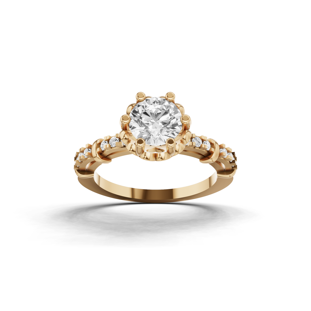 Velunara Flame Diamond Ring