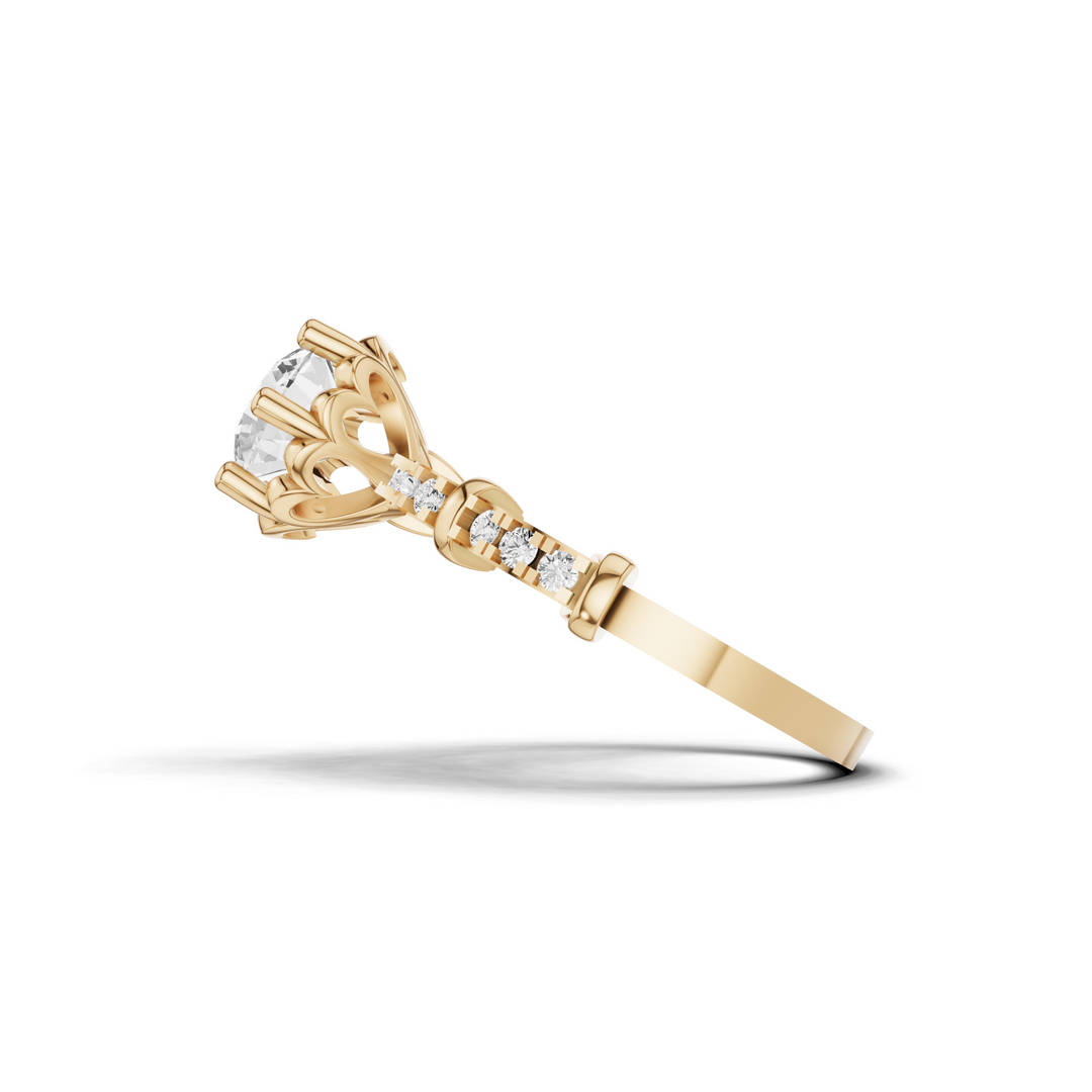 Velunara Flame Diamond Ring