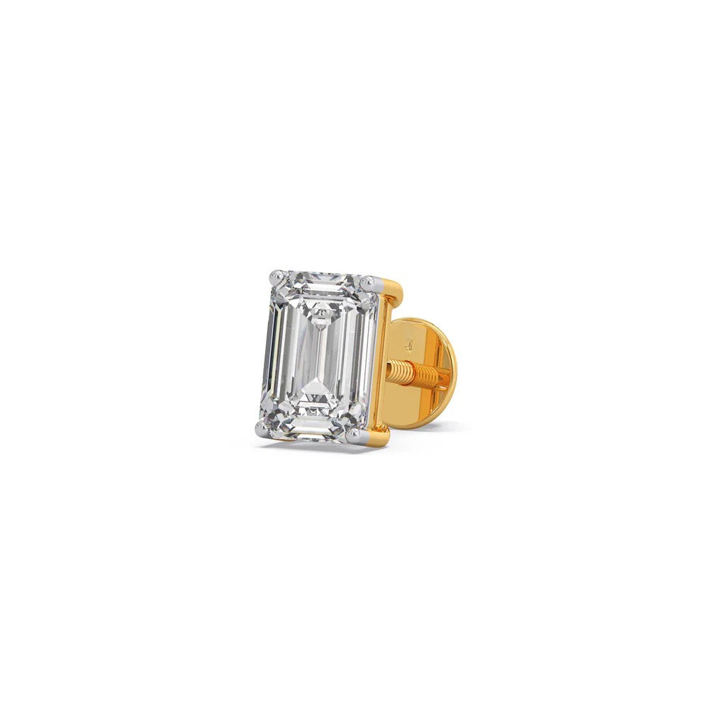 Celeste Emerald Solitaire Earrings