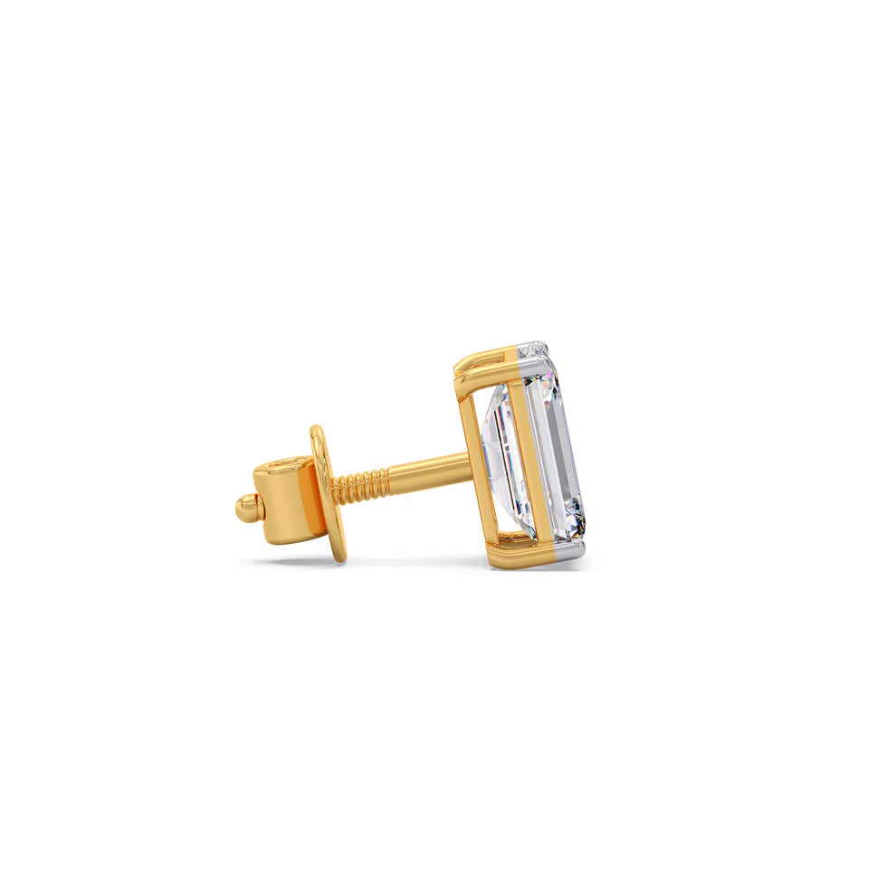 Celeste Emerald Solitaire Earrings